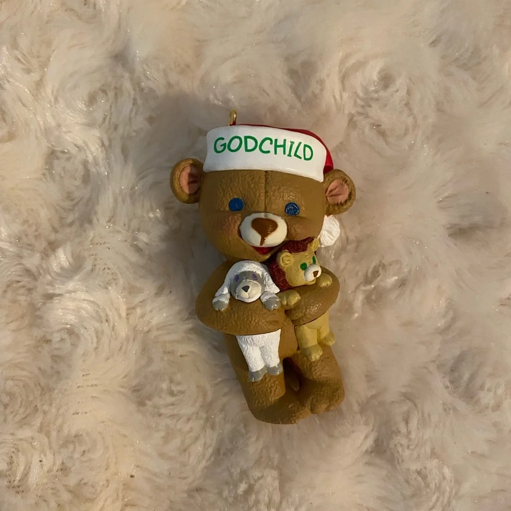 1998 Godchild‎ Teddy Bear Holding Bear